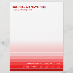 rood staal gepersonaliseerd briefhoofd