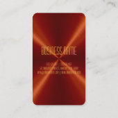 Rood staal Metaal Visitekaartje (Achterkant)