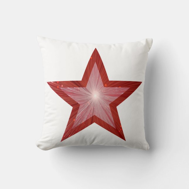 Rood Star wit met kussen naar achteren (Voorkant)