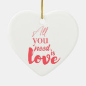 Rood, stedelijk grafisch ontwerp "Alles wat je nod Keramisch Ornament (Achterkant)