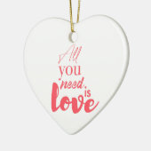 Rood, stedelijk grafisch ontwerp "Alles wat je nod Keramisch Ornament (Links)