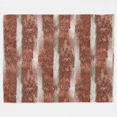 Rood stenen muur Concrete cementtextuur Fleece Deken (Voorkant (Horizontaal))