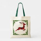 Rood-stiefdier-kerstfeestdag Tote Bag (Achterkant)