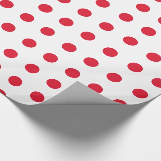 rood stippelpatroon cadeaupapier (Hoek)