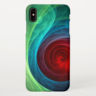 Rood Storm Bloemen Moderne Abstracte Kunst Kleuren iPhone XS Max Hoesje