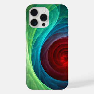 Rood Storm Bloemen Moderne Abstracte Kunst Kleuren iPhone 15 Pro Max Hoesje