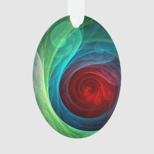 Rood Storm Bloemen Moderne Abstracte Kunst Kleuren Ornament