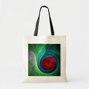 Rood Storm Bloemen Moderne Abstracte Kunst Kleuren Tote Bag
