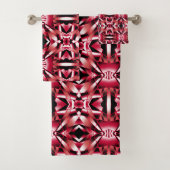 Rood stroomperspectief Kleurgradiënt gevuld Art Bad Handdoek (Insitu)