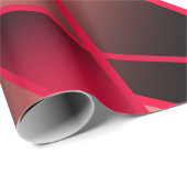 Rood stroomperspectief Verloopkleur gevuld Kunst Cadeaupapier (Rol Hoek)