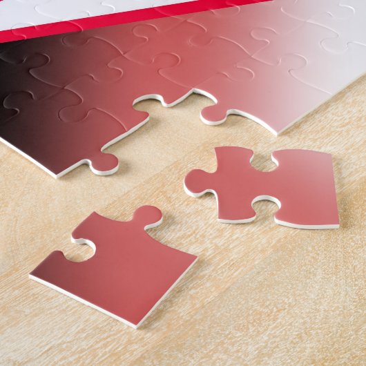 Rood-stroomperspectief Verloopkleur Vulling Tekeni Legpuzzel (Zijkant)