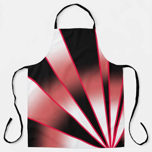 Rood-stroomperspectief Verloopkleur Vulling Tekeni Schort (Voorkant)