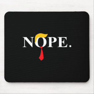 Rood Stropdas Trump Pruik Grappig Anti Trump Gift Muismat