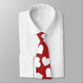Rood Stropdas Witte Harten (Gebonden)