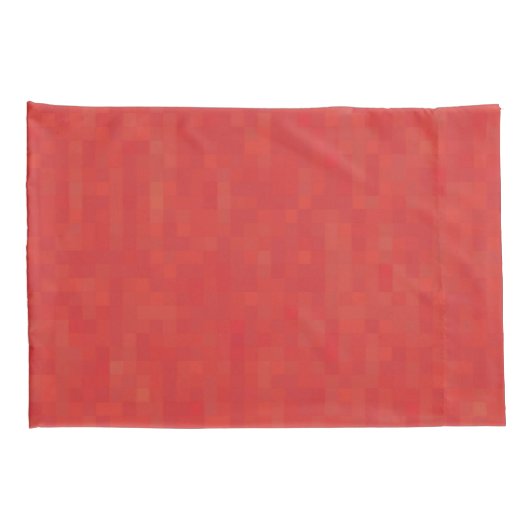 Rood subtiel minimalistisch, elegant modern patroo kussensloop (Achterkant-Rechts)