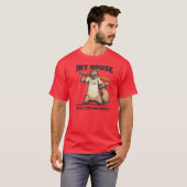 Rood T-shirt Rally Squirrel (Voorkant volledig)