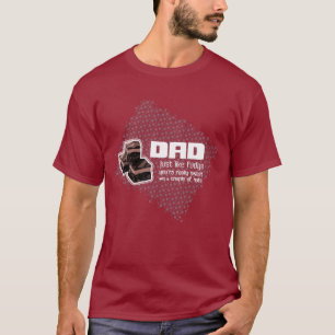 Rood t-shirt voor de verjaardag van Vaderdag/pap