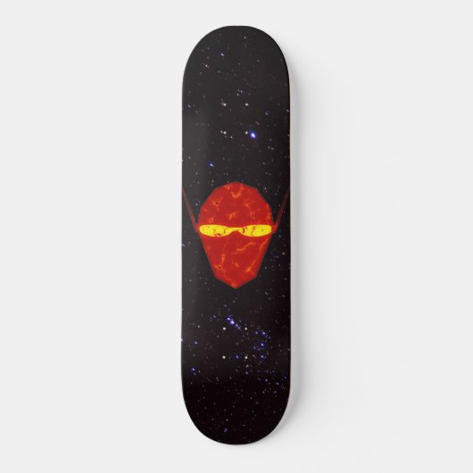 Rood: Tau Ceti Traveler Skateboard (Voorkant)
