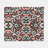 Rood Team Fleece Deken (Voorkant (Horizontaal))