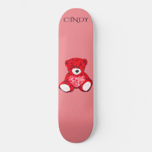 Rood teddybeerskateboard, douanenaam skateboard
