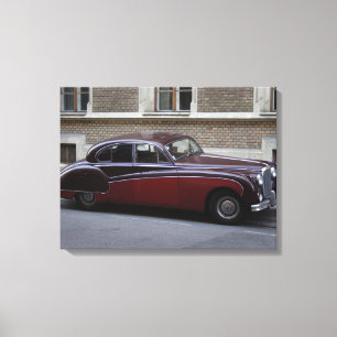 Rood Teken IX van Jaguar Canvas Afdruk