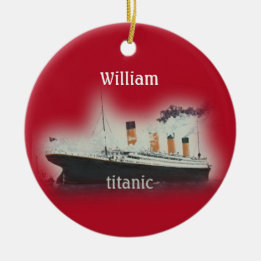  Rood Titanic Ship Ceramic Ornament