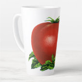 Rood Tomaat, groenten en fruit Latte Mok (Linkerhoek)