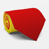 Rood tot Geel Zonneverloopgradiënt Stropdas (Opgerold)
