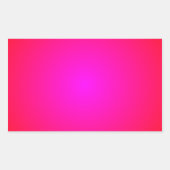 Rood tot magenta gradiënt rechthoekige sticker (Voorkant)