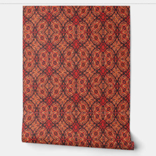 Rood touw X Behang