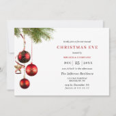 Rood traditioneel kerstfeest op feestdag kaart (Voorkant)