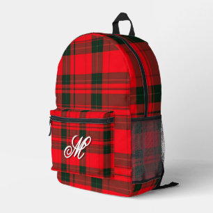 Rood Traditioneel Plaid Tartan Populair Collectie Bedrukte Rugzak