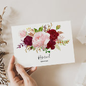 Rood Tropisch en Romantisch Gereserveerd Teken