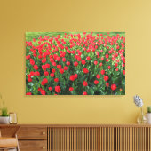 Rood Tulpen 01 Canvas Afdruk (Insitu (Woonkamer))