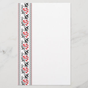 Rood tulppatroon briefpapier
