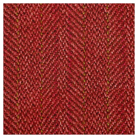 Rood Tweed Afbeelding Fabric Stof (Swatch)