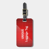 Rood uniek, aangepast Bagagelabel (Voorkant verticaal)