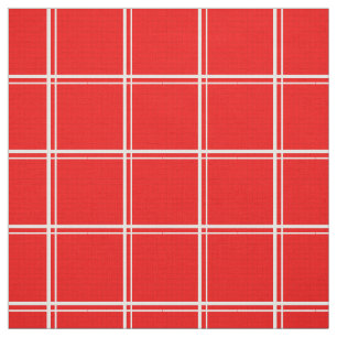 Rood venster Plaid Stof