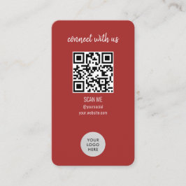 Rood verbind met ons QR-code Visitekaartje