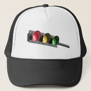 Rood verkeerslicht trucker pet