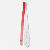 Rood verloop geometrie mesh patroon Monogram Stropdas (Achterkant)