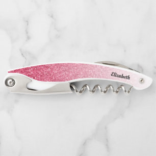 Rood verloop Glitter Kurkentrekker