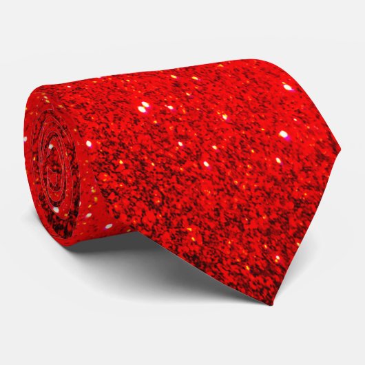 Rood verloop stropdas (Opgerold)