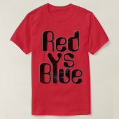 Rood versus Blauw 1 T-shirt (Design voorkant)
