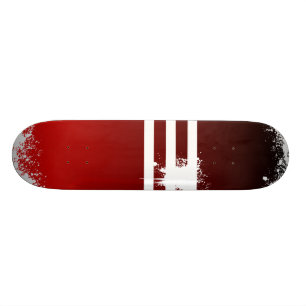 rood vervagen naar zwart skateboard