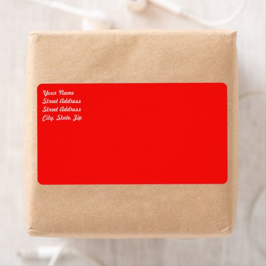 Rood verzendlabel (Insitu)