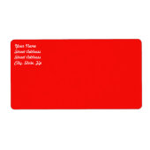 Rood verzendlabel (Voorkant)