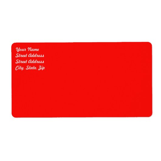 Rood verzendlabel (Voorkant)