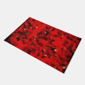 rood, vierkant, geometrisch, textuur, vlecht, cont deurmat (Schuin)