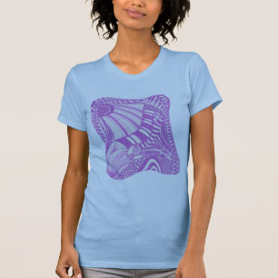 Rood violet, abstracte tekening tshirts